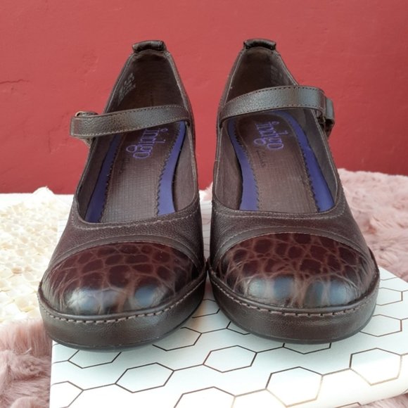 Clarks Vintage Mary Jane Pinup Pumps Retro Comfort Heels Granny Aestethic 6 - Picture 5 of 8